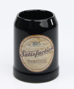 Alternative view of Vintage Bierkrug "100% Satisfaction" black edition