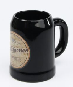 Vintage Bierkrug "100% Satisfaction" black edition