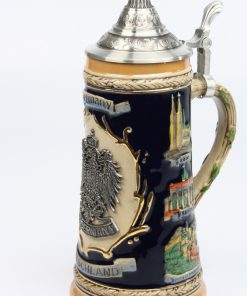 Deutschland Schild 1,0l, Zinnrelief Germany Adler