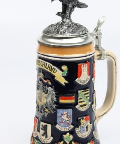 Deutschland bunt Deckelfigur Adler 0,5l