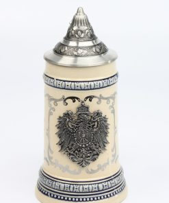 Alternative view of Euler grau 0,5l, Platinemblem, Zinnrelief Germany Adler