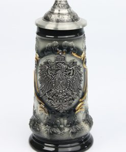 Alternative view of Hopfenschild schwarz 0,25l, Zinnrelief Germany Adler