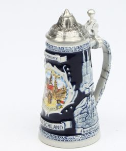 Deuschland Schild Mini kobalt