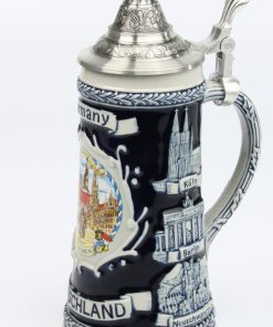 Deutschland Schild 0,5l kobalt, SB