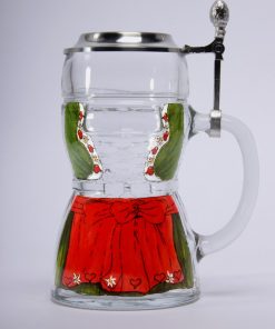 Dirndl Glas Zinndeckel