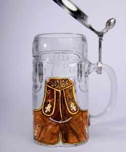 Lederhosen Seidel Zinndeckel