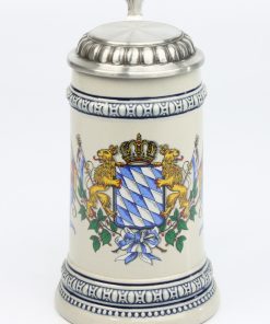 Alternative view of Euler grau 0,5l, Löwen mit Fahnen