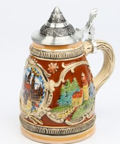 Schild bauchig groß, braun, SB