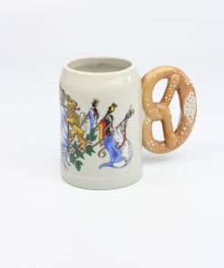 Brezelkrug 0,5l, bunt, Deutschlandfahnen