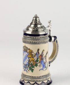 Gutsherren blau 0,125l, Löwen mit Fahnen