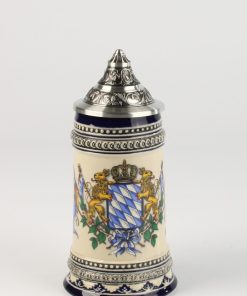 Alternative view of Gutsherren blau 0,125l, Löwen mit Fahnen