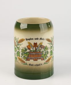 Alternative view of Kannenbäcker 0,5l grün gesprüht, Hopfen u. Malz