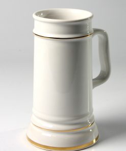 Stände 0,5l, weiß mit 3 Goldrändern