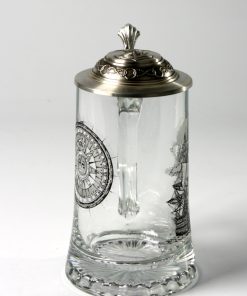 Alternative view of Stern 0,5l, Windrose/Segelschiff 3-farbig ätzweiß