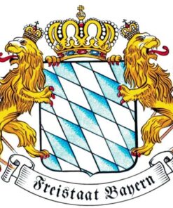 110 PA  Freistaat Bayern mit Fahnen