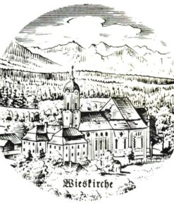 351 PA  Wieskirche  schwarz-weiß