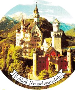 240 PA Neuschwanstein 4-Farbsatz rund
